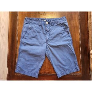 Express Men's Chino Casual Shorts Size 28 Blue‎